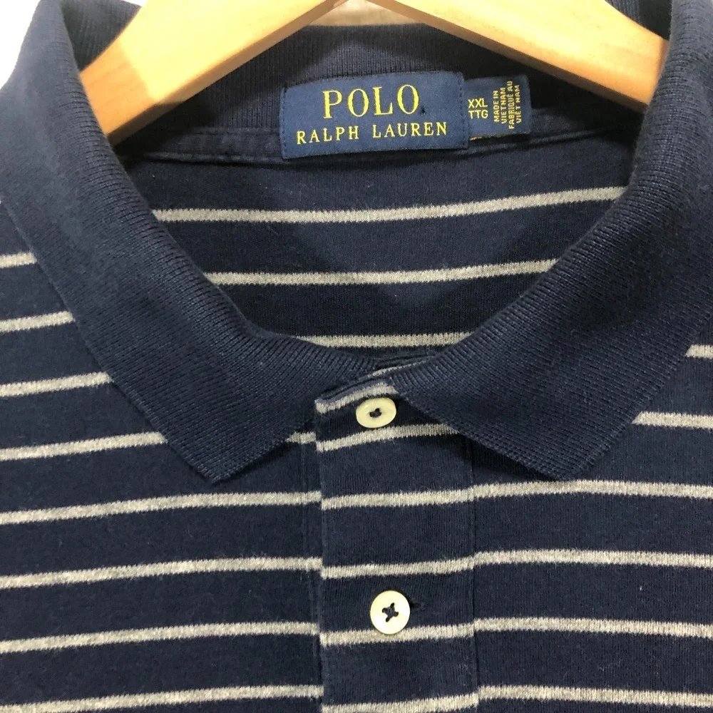 Polo Ralph Lauren Striped Polo Shirt Golf Flesh Color‎ Pony Logo XXL